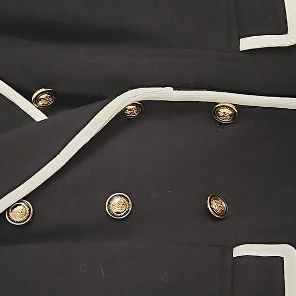 Beautiful INC double breastfed knit coat, black, sz L, NWT - Picture 4 of 5